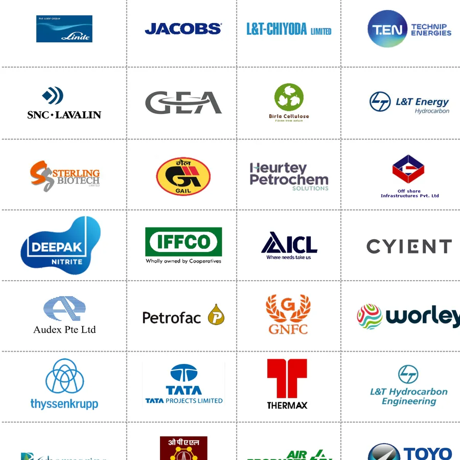 Grid of client logos from Arihantanam Engineers catalogue