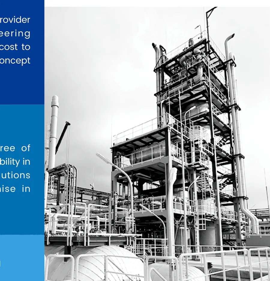 Industrial process plant structure